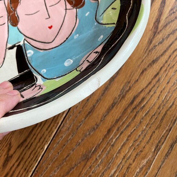 Vintage Sandra Magsamen Ceramic Plate 10" - Picture 2 of 4